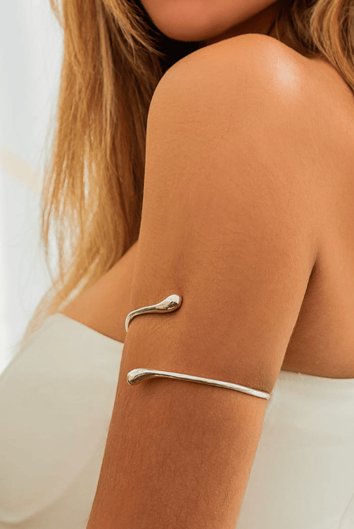 Large Zinc Alloy Cuff Bangle Arm Chain-Jewelry-Krush Kandy, Women's Online Fashion Boutique Located in Phoenix, Arizona (Scottsdale Area)