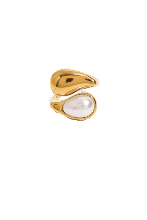 Stainless Steel Ethereal Stone Slab Ring-Jewelry-Krush Kandy, Women's Online Fashion Boutique Located in Phoenix, Arizona (Scottsdale Area)