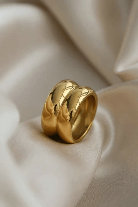 Stainless Steel Geometric Trend Band Ring-Jewelry-Krush Kandy, Women's Online Fashion Boutique Located in Phoenix, Arizona (Scottsdale Area)