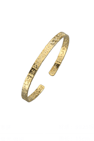 Sterling Silver Geometric Minimalist Cuff Bangle-Jewelry-Krush Kandy, Women's Online Fashion Boutique Located in Phoenix, Arizona (Scottsdale Area)