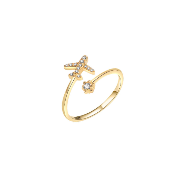 Catch Flights Not Feelings Crystal Ring-Jewelry-Krush Kandy, Women's Online Fashion Boutique Located in Phoenix, Arizona (Scottsdale Area)
