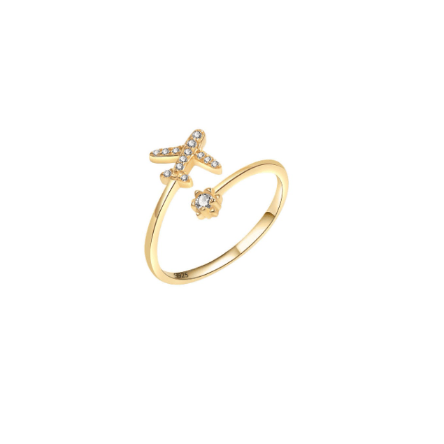 Catch Flights Not Feelings Crystal Ring-Jewelry-Krush Kandy, Women's Online Fashion Boutique Located in Phoenix, Arizona (Scottsdale Area)