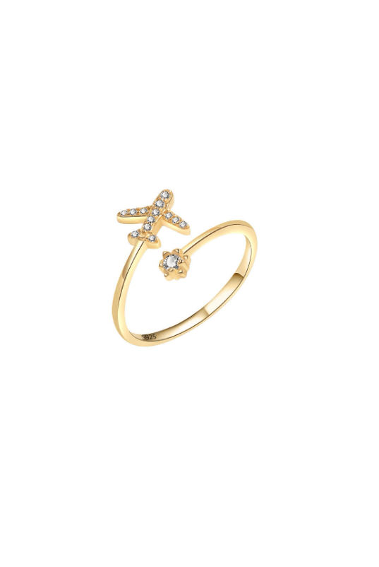 Catch Flights Not Feelings Crystal Ring-Jewelry-Krush Kandy, Women's Online Fashion Boutique Located in Phoenix, Arizona (Scottsdale Area)