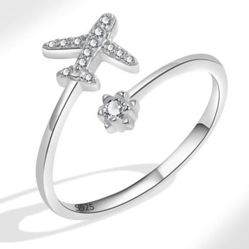 Catch Flights Not Feelings Crystal Ring-Jewelry-Krush Kandy, Women's Online Fashion Boutique Located in Phoenix, Arizona (Scottsdale Area)