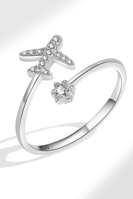 Catch Flights Not Feelings Crystal Ring-Jewelry-Krush Kandy, Women's Online Fashion Boutique Located in Phoenix, Arizona (Scottsdale Area)