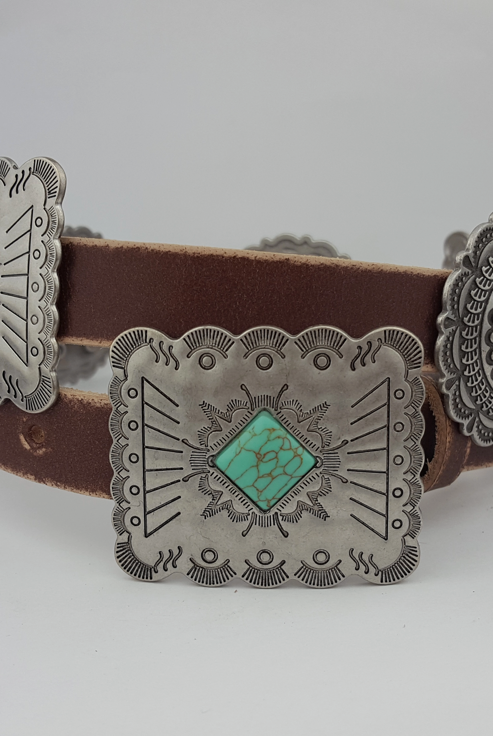 Western Genuine Distressed Leather Belt-Belts-Krush Kandy, Women's Online Fashion Boutique Located in Phoenix, Arizona (Scottsdale Area)