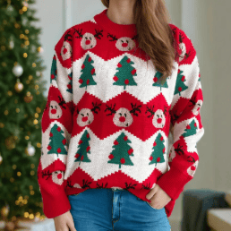 Oh Deer! Holiday Long Sleeve Sweater-Sweaters-Krush Kandy, Women's Online Fashion Boutique Located in Phoenix, Arizona (Scottsdale Area)