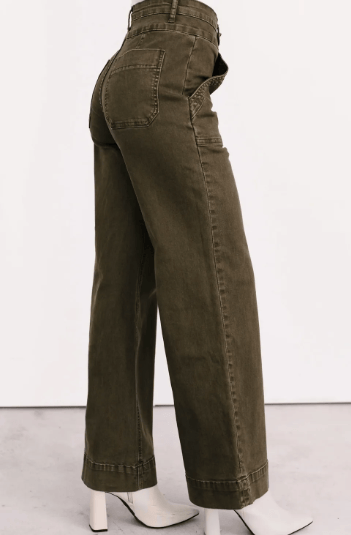 Double Waistband Loose Straight Jeans-Jeans-Krush Kandy, Women's Online Fashion Boutique Located in Phoenix, Arizona (Scottsdale Area)