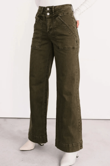 Double Waistband Loose Straight Jeans-Jeans-Krush Kandy, Women's Online Fashion Boutique Located in Phoenix, Arizona (Scottsdale Area)