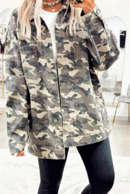 Camo Loose Jean Jacket-Jacket-Krush Kandy, Women's Online Fashion Boutique Located in Phoenix, Arizona (Scottsdale Area)