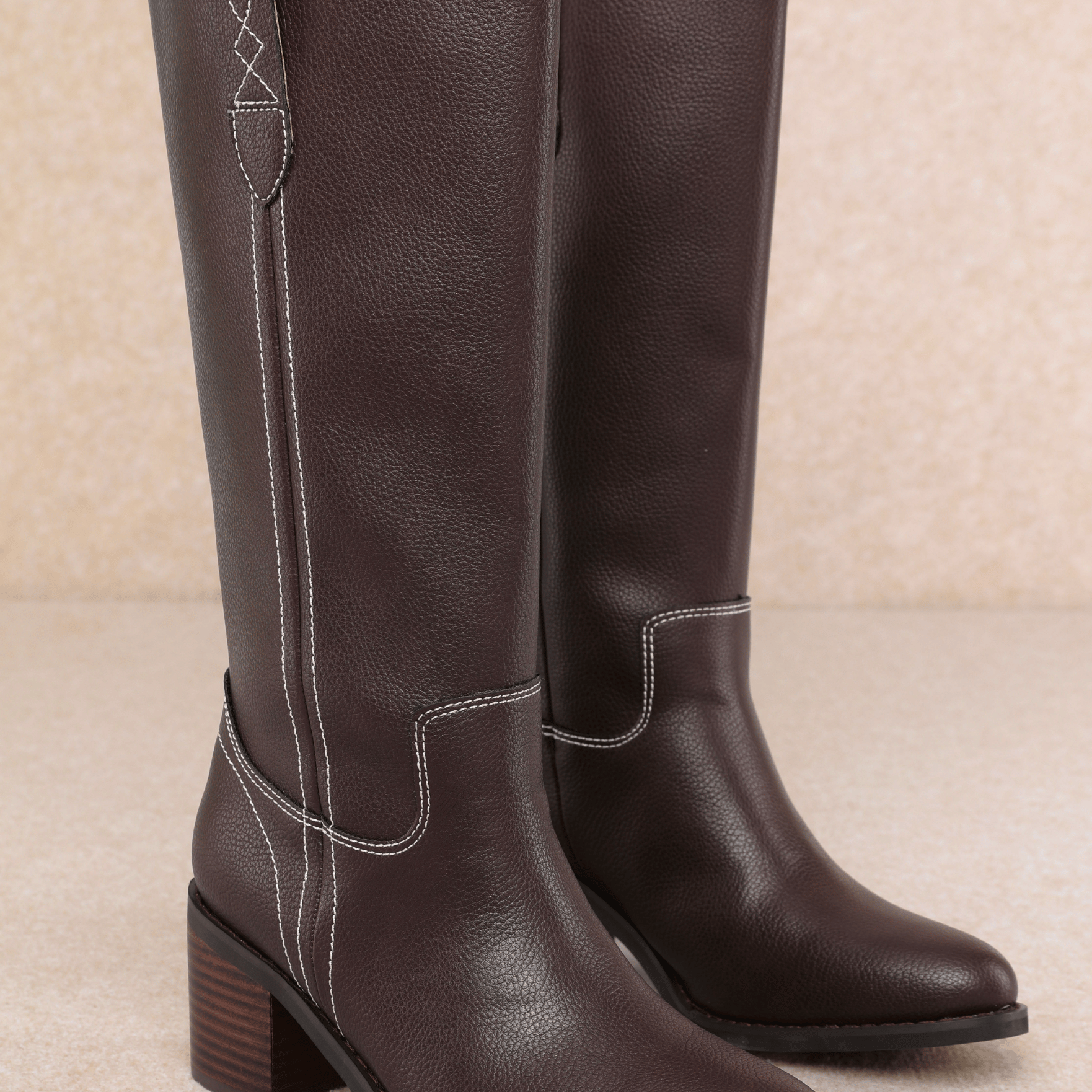 Zoe - Mid-calf Western Riding Boot-Sandals-Krush Kandy, Women's Online Fashion Boutique Located in Phoenix, Arizona (Scottsdale Area)