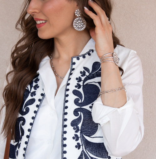 Blooming Sterling Earrings | By KKB-Drop Earrings-Krush Kandy, Women's Online Fashion Boutique Located in Phoenix, Arizona (Scottsdale Area)