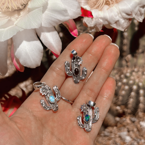 Cactus Dreams Single Stone Pendant-Krush Kandy, Women's Online Fashion Boutique Located in Phoenix, Arizona (Scottsdale Area)