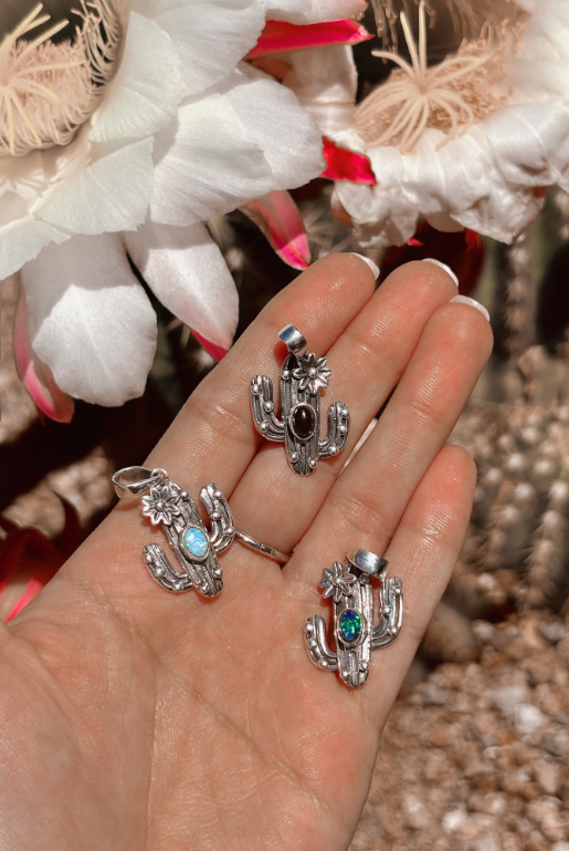 Cactus Dreams Single Stone Pendant-Krush Kandy, Women's Online Fashion Boutique Located in Phoenix, Arizona (Scottsdale Area)