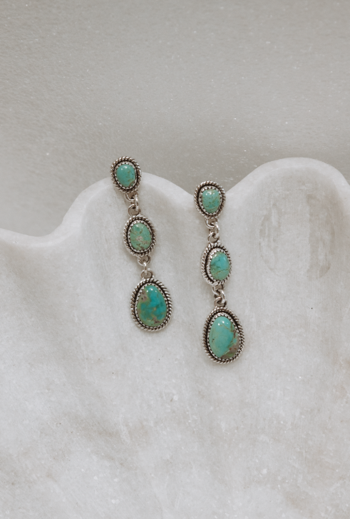 Classic Three Stone Twisted Rope Earrings-Drop Earrings-Krush Kandy, Women's Online Fashion Boutique Located in Phoenix, Arizona (Scottsdale Area)