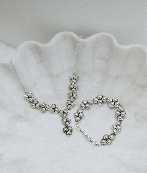 Constance Sterling Set-Necklace-Krush Kandy, Women's Online Fashion Boutique Located in Phoenix, Arizona (Scottsdale Area)