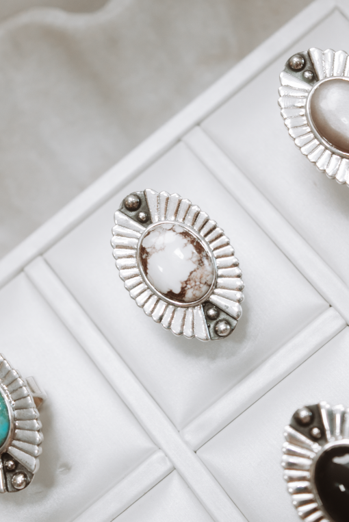 Astoria Single Stone Ring-Chain Necklaces-Krush Kandy, Women's Online Fashion Boutique Located in Phoenix, Arizona (Scottsdale Area)