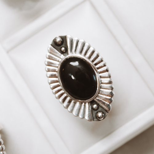 Astoria Single Stone Ring-Chain Necklaces-Krush Kandy, Women's Online Fashion Boutique Located in Phoenix, Arizona (Scottsdale Area)