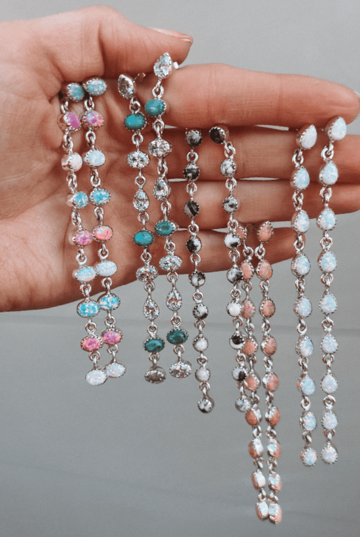 String Em Up Elegant Dangle Earrings MADE TO ORDER-Drop Earrings-Krush Kandy, Women's Online Fashion Boutique Located in Phoenix, Arizona (Scottsdale Area)