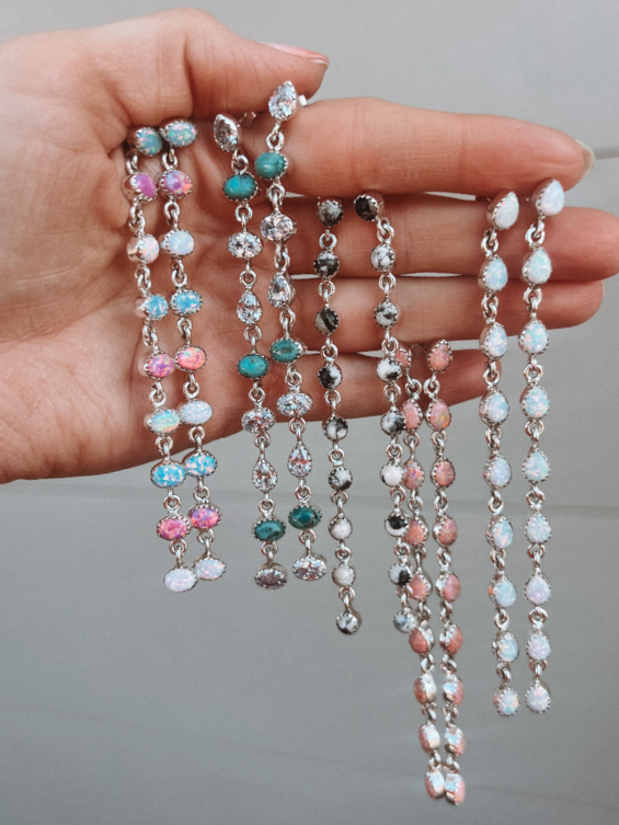 String Em Up Elegant Dangle Earrings MADE TO ORDER-Drop Earrings-Krush Kandy, Women's Online Fashion Boutique Located in Phoenix, Arizona (Scottsdale Area)