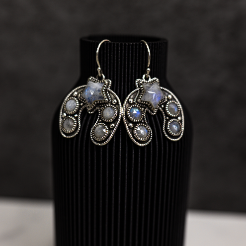 New In Town Horseshoe Stone Earrings-Drop Earrings-Krush Kandy, Women's Online Fashion Boutique Located in Phoenix, Arizona (Scottsdale Area)