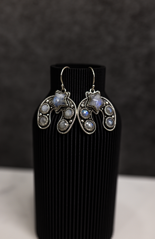 New In Town Horseshoe Stone Earrings-Drop Earrings-Krush Kandy, Women's Online Fashion Boutique Located in Phoenix, Arizona (Scottsdale Area)