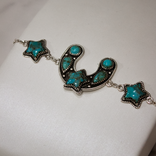 Ravens Ridge Horseshoe Bracelet-Chain Bracelets-Krush Kandy, Women's Online Fashion Boutique Located in Phoenix, Arizona (Scottsdale Area)