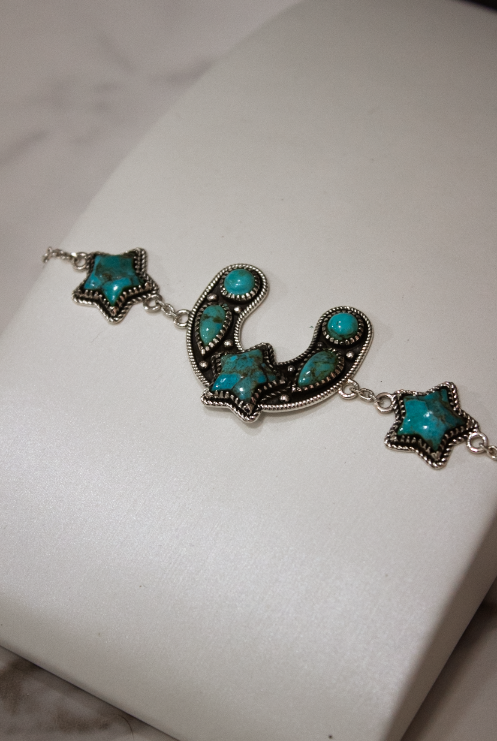 Ravens Ridge Horseshoe Bracelet-Chain Bracelets-Krush Kandy, Women's Online Fashion Boutique Located in Phoenix, Arizona (Scottsdale Area)