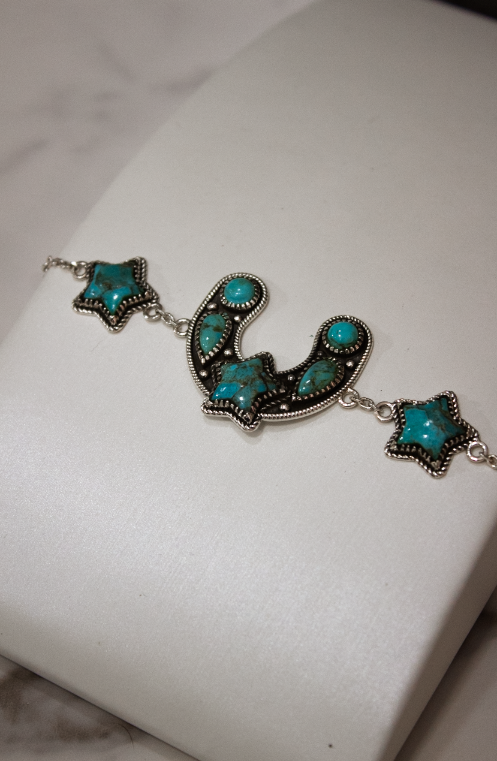 Ravens Ridge Horseshoe Bracelet-Chain Bracelets-Krush Kandy, Women's Online Fashion Boutique Located in Phoenix, Arizona (Scottsdale Area)