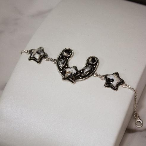 Ravens Ridge Horseshoe Bracelet-Chain Bracelets-Krush Kandy, Women's Online Fashion Boutique Located in Phoenix, Arizona (Scottsdale Area)