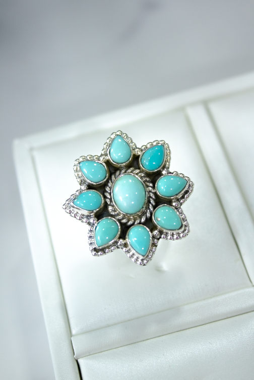 Sunflower Fields Stone Rings | Krush Exclusive-Cluster Rings-Krush Kandy, Women's Online Fashion Boutique Located in Phoenix, Arizona (Scottsdale Area)