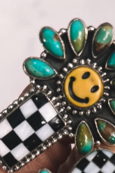 Put a Smile On Cluster Sterling Silver Stone Rings MADE TO ORDER-Bar Necklaces-Krush Kandy, Women's Online Fashion Boutique Located in Phoenix, Arizona (Scottsdale Area)