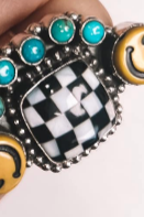 Put a Smile On Cluster Sterling Silver Stone Rings MADE TO ORDER-Bar Necklaces-Krush Kandy, Women's Online Fashion Boutique Located in Phoenix, Arizona (Scottsdale Area)