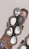 Kristyn's Cluster Crawler Stone Ring-Crawler Rings-Krush Kandy, Women's Online Fashion Boutique Located in Phoenix, Arizona (Scottsdale Area)
