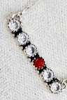 Red Opal & White CZ Necklaces-Chain Necklaces-Krush Kandy, Women's Online Fashion Boutique Located in Phoenix, Arizona (Scottsdale Area)
