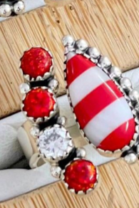 Holiday Kandy Floating Stone Ring-Rings-Krush Kandy, Women's Online Fashion Boutique Located in Phoenix, Arizona (Scottsdale Area)