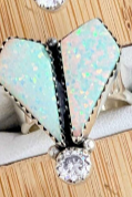 Opal & CZ Stone Stone Ring-Rings-Krush Kandy, Women's Online Fashion Boutique Located in Phoenix, Arizona (Scottsdale Area)