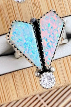 Opal & CZ Stone Stone Ring-Rings-Krush Kandy, Women's Online Fashion Boutique Located in Phoenix, Arizona (Scottsdale Area)