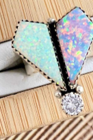 Opal & CZ Stone Stone Ring-Rings-Krush Kandy, Women's Online Fashion Boutique Located in Phoenix, Arizona (Scottsdale Area)