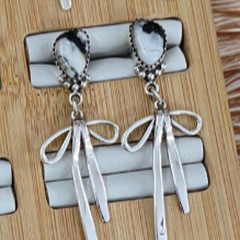 Multi Stone Bow Earrings-Stud Earrings-Krush Kandy, Women's Online Fashion Boutique Located in Phoenix, Arizona (Scottsdale Area)