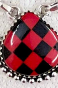 Red Checkered Slab Necklaces-Chain Necklaces-Krush Kandy, Women's Online Fashion Boutique Located in Phoenix, Arizona (Scottsdale Area)