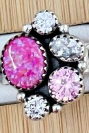 Multi Crystal Stone Rings-Rings-Krush Kandy, Women's Online Fashion Boutique Located in Phoenix, Arizona (Scottsdale Area)