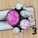 Multi Crystal Stone Rings-Rings-Krush Kandy, Women's Online Fashion Boutique Located in Phoenix, Arizona (Scottsdale Area)