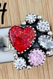 Multi Crystal Stone Rings-Rings-Krush Kandy, Women's Online Fashion Boutique Located in Phoenix, Arizona (Scottsdale Area)