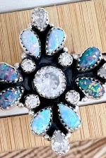 Crystal & Opal Cluster Stone Rings-Rings-Krush Kandy, Women's Online Fashion Boutique Located in Phoenix, Arizona (Scottsdale Area)