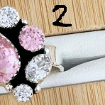 Happy Holidays Crystal Rings-Rings-Krush Kandy, Women's Online Fashion Boutique Located in Phoenix, Arizona (Scottsdale Area)