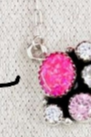 Neon Pink Opal & Crystal Necklace-Chain Necklaces-Krush Kandy, Women's Online Fashion Boutique Located in Phoenix, Arizona (Scottsdale Area)