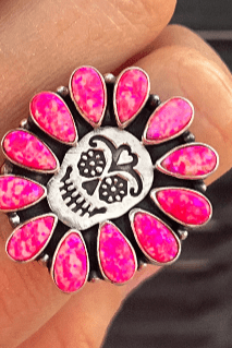 Sugar Skull Pendant & Ring-Cluster Rings-Krush Kandy, Women's Online Fashion Boutique Located in Phoenix, Arizona (Scottsdale Area)