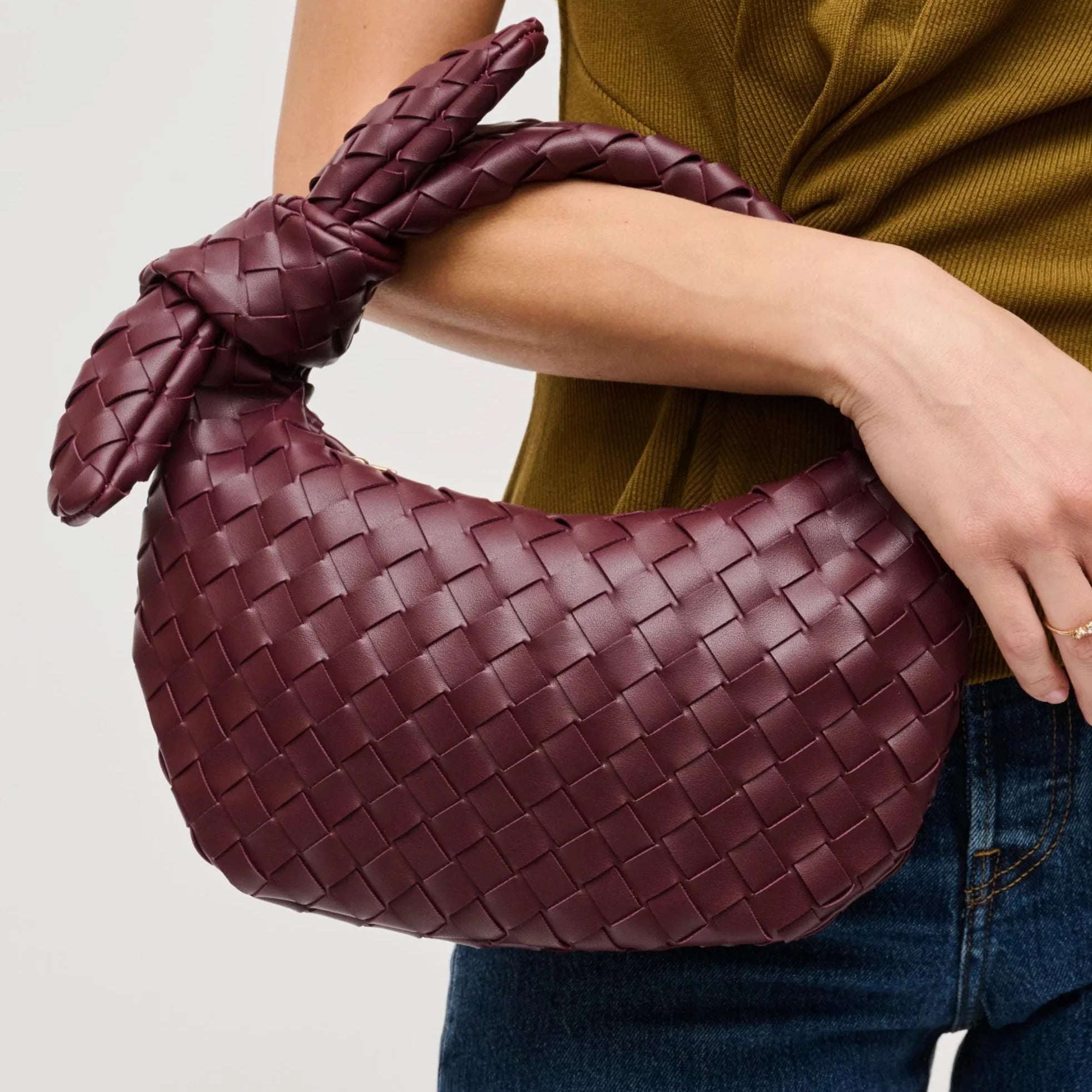 Lizbeth Woven Knot Clutch-Purses & Bags-Krush Kandy, Women's Online Fashion Boutique Located in Phoenix, Arizona (Scottsdale Area)