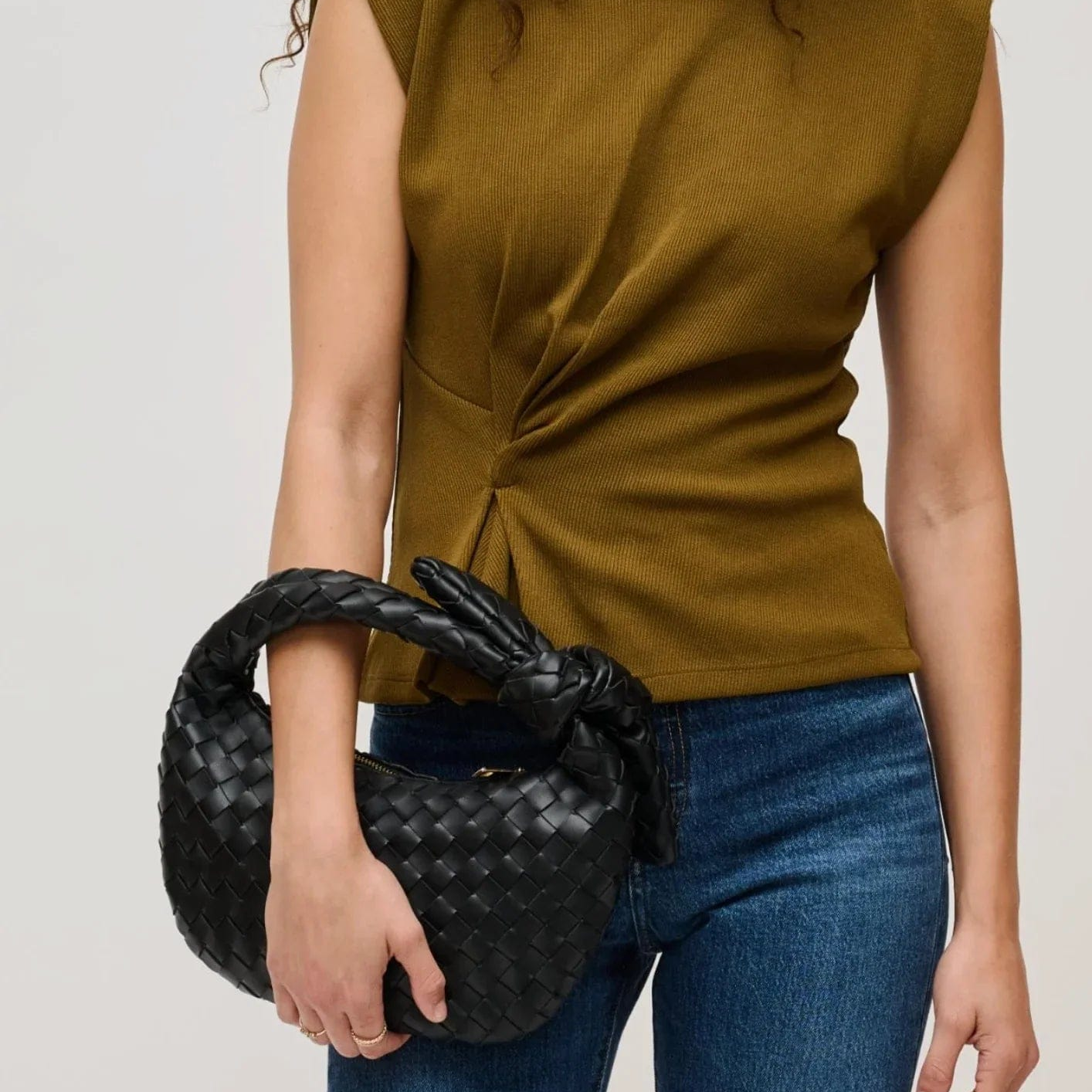 Lizbeth Woven Knot Clutch-Purses & Bags-Krush Kandy, Women's Online Fashion Boutique Located in Phoenix, Arizona (Scottsdale Area)